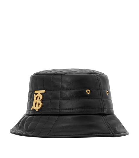 burberry leather hats.